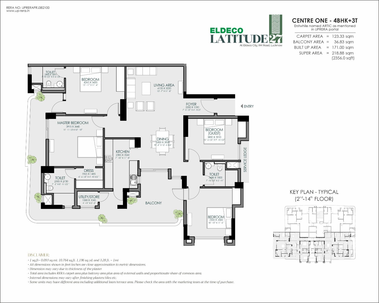 4 BHK Floor Plan
