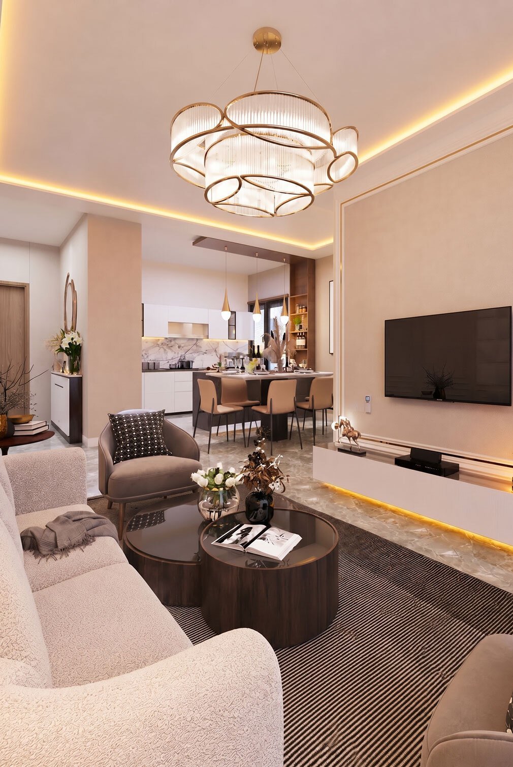 3 BHK Living